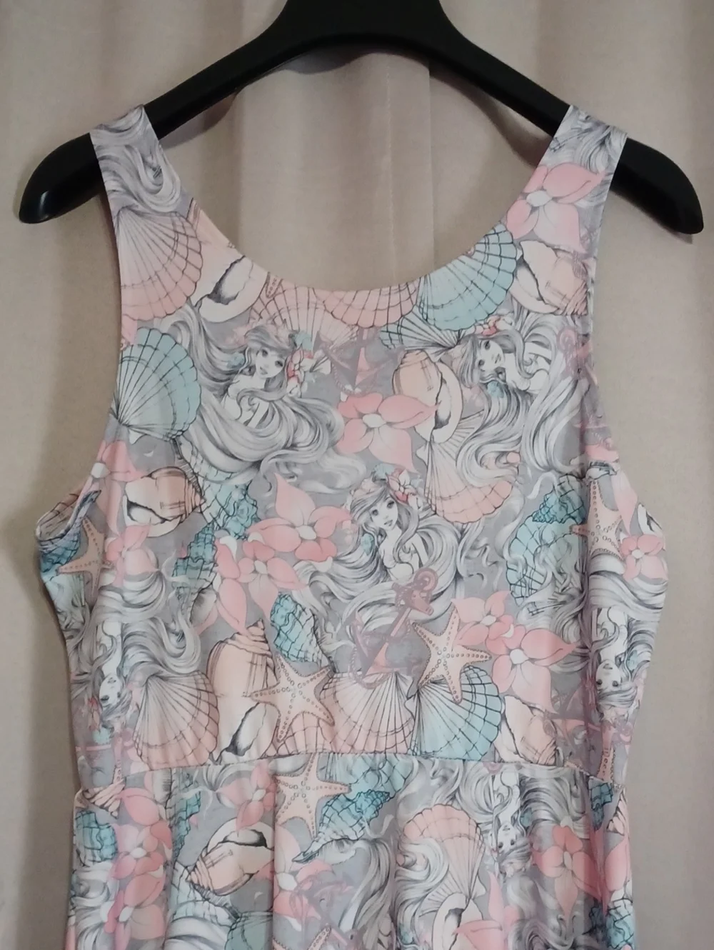 Disney Hot Topic The Little Mermaid Ariel Pastel Skater Dress Size Large - Picture 11 of 13